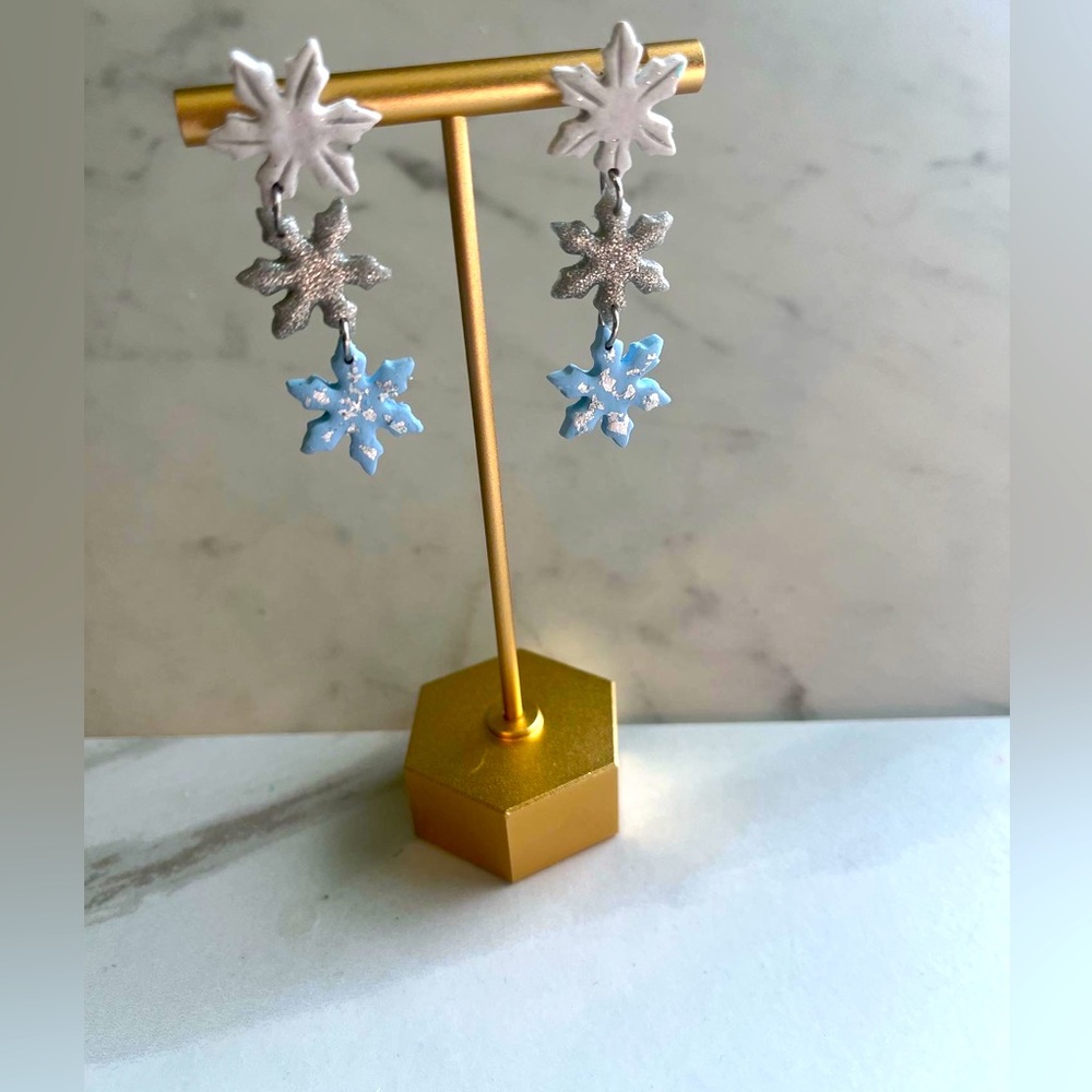 Christmas clay earrings